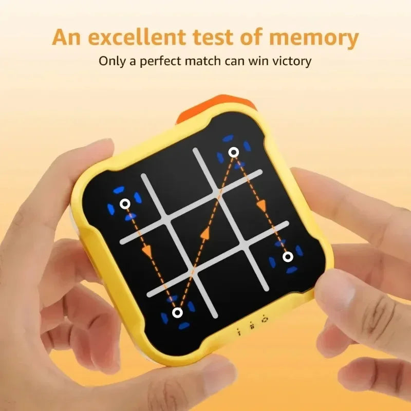 Tablero Electrónico Multifuncional de Tic-Tac-Toe - Juegos de Mesa Montessori - Juego de Puzzle de Mesa