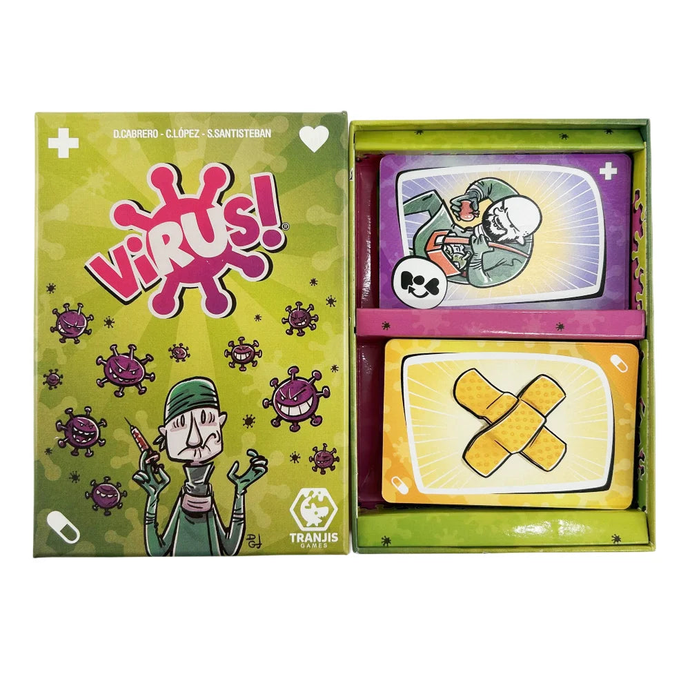 Juego De Cartas De Virus y Virus 2 | Cartas Versión Correcta Juego De Fiesta Para Juegos Familiares Divertidos