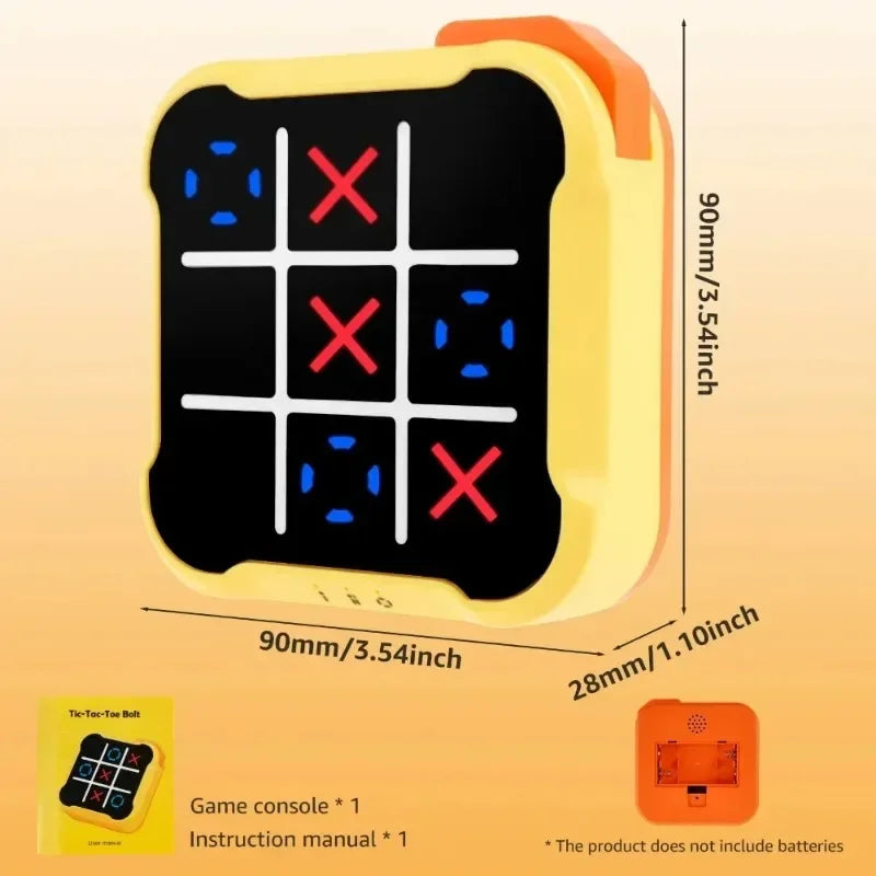 Tablero Electrónico Multifuncional de Tic-Tac-Toe - Juegos de Mesa Montessori - Juego de Puzzle de Mesa