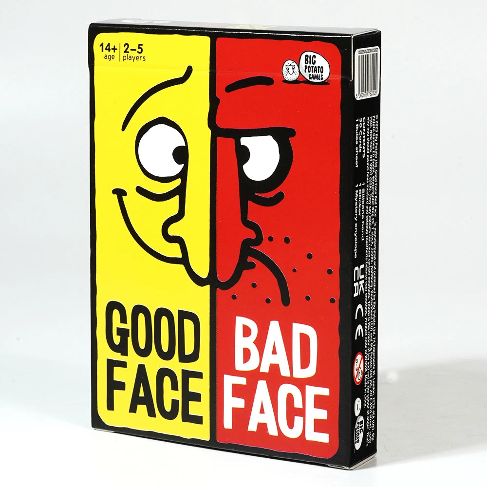 Good Face Bad Face Card Game Hilarious Party Travel Game for Family